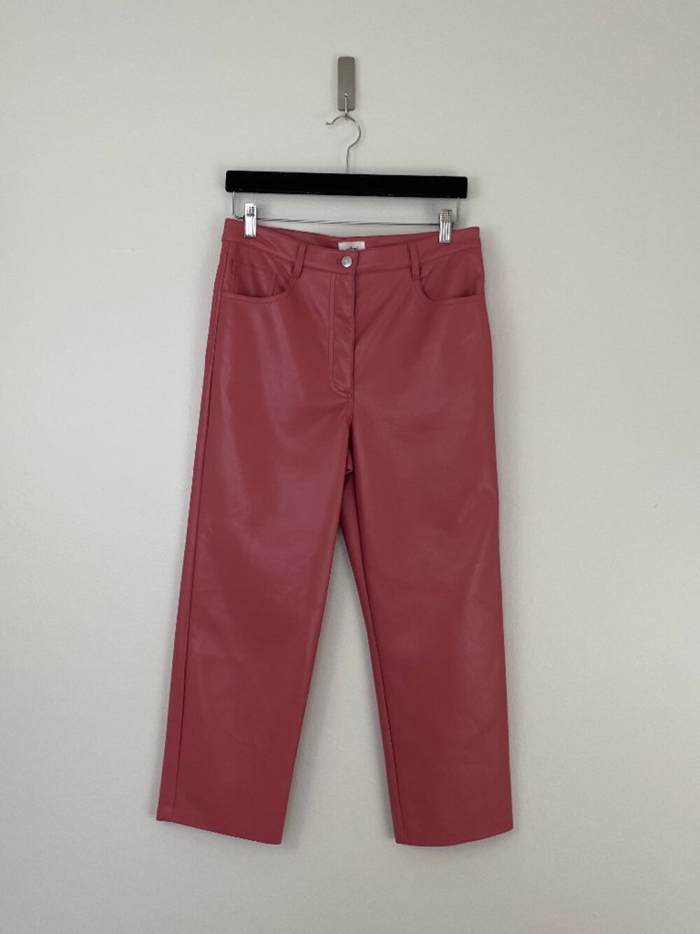 Aritzia Wilfred The Melina Vegan Leather Pants in Mauve Pink Size 10